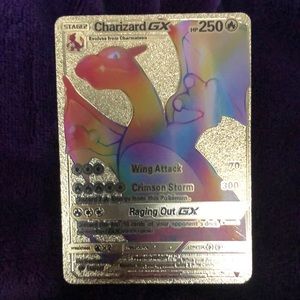 Pokémon card. Charizard GX. Rare rainbow 150/147.       Make me an offer!